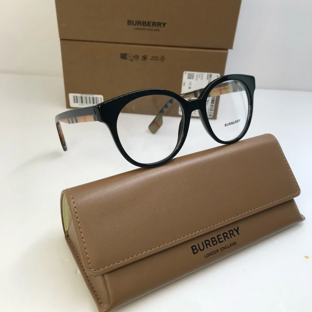 New 💯Authentic - Burberry Jaqueline Demo Round Unisex Eyeglasses BE2356